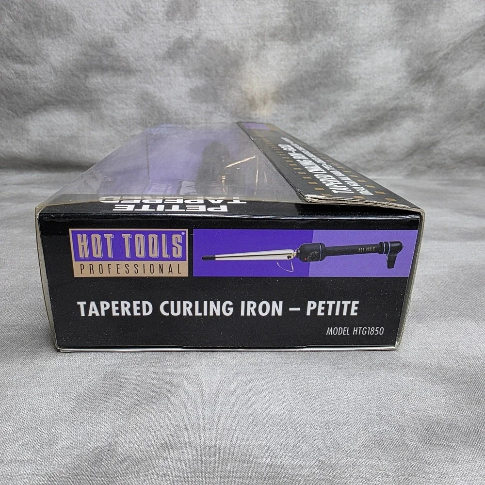 Hot Tools Curly-Q Small Tapered Curling Iron Gold Model HTG1850 NEW